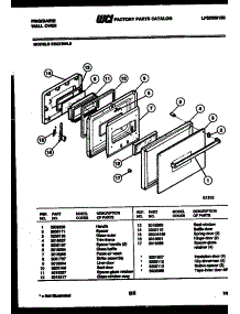 06 - Door Parts parts for Frigidaire Oven REG78WLB0 from AppliancePartsPros.com