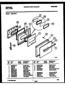 03 - Door Parts parts for Frigidaire Oven REG77BF3 from AppliancePartsPros.com