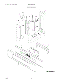 03 - Control Panel parts for Frigidaire Oven PLEB27M9ECD from AppliancePartsPros.com