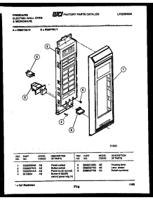 09 - Control Panel parts for Frigidaire Oven REM77BLB0 from AppliancePartsPros.com