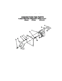 Convection Fan parts for Kitchenaid Oven KEBS177YAL0 from AppliancePartsPros.com