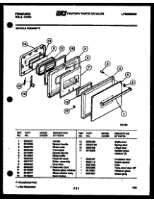 03 - Door Parts parts for Frigidaire Oven REG94BFB0 from AppliancePartsPros.com