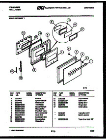 03 - Door Parts parts for Frigidaire Oven REG94BFB1 from AppliancePartsPros.com