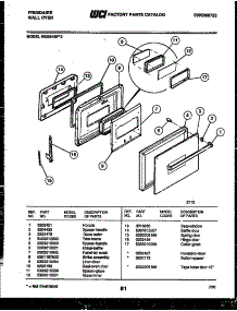 03 - Door Parts parts for Frigidaire Oven REG94BF2 from AppliancePartsPros.com