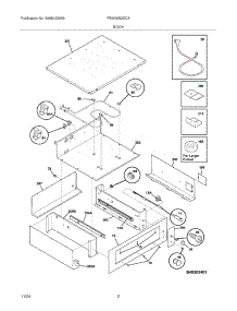 03 - Body parts for Frigidaire Warming Drawer FEW30S2DCA from AppliancePartsPros.com