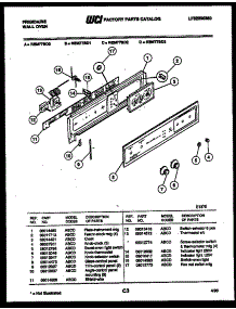 03 - Control Panel parts for Frigidaire Oven REM77BDB3 from AppliancePartsPros.com