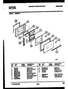 03 - Door Parts parts for Frigidaire Oven RG94BF3 from AppliancePartsPros.com