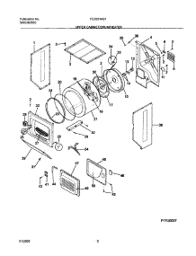 03 - Dry Cab,Drm,Htr parts for Frigidaire Washer Dryer Combo FEZ831AS1 from AppliancePartsPros.com