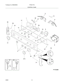 07 - Control Panel parts for Frigidaire Washer Dryer Combo FEX831FS4 from AppliancePartsPros.com