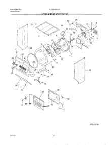 03 - Dry Cab,Drm,Htr parts for Frigidaire Washer Dryer Combo FLSE60RGS0 from AppliancePartsPros.com