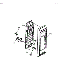 09 - Control Panel parts for Frigidaire Oven REM77BL2 from AppliancePartsPros.com