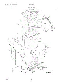 11 - Motor / Tub parts for Frigidaire Washer Dryer Combo FEX831FS0 from AppliancePartsPros.com