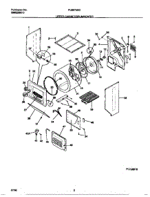 02 - Upper Cabinet / Drum / Heater parts for Frigidaire Washer Dryer Combo FLSE72GCS4 from AppliancePartsPros.com