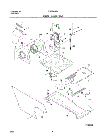 05 - Motor / Blower / Belt parts for Frigidaire Washer Dryer Combo FLSE60RGS2 from AppliancePartsPros.com