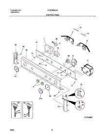 07 - Control Panel parts for Frigidaire Washer Dryer Combo FLSE60RGS2 from AppliancePartsPros.com