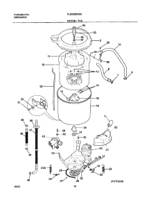 11 - Motor / Tub parts for Frigidaire Washer Dryer Combo FLSE60RGS2 from AppliancePartsPros.com