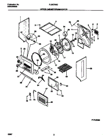 02 - Upper Cabinet / Drum / Heater parts for Frigidaire Washer Dryer Combo FLSE72GCT6 from AppliancePartsPros.com