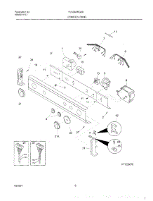 07 - Control Panel parts for Frigidaire Washer Dryer Combo FLSG60RGS0 from AppliancePartsPros.com
