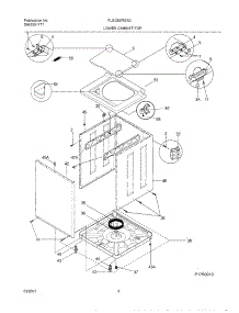 09 - Wshr Cab,Top parts for Frigidaire Washer Dryer Combo FLSG60RGS0 from AppliancePartsPros.com