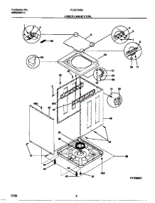 05 - Lower Cabinet / Top parts for Frigidaire Washer Dryer Combo FLSE72GCS4 from AppliancePartsPros.com