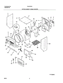 03 - Upper Cabinet / Drum / Heater parts for Frigidaire Washer Dryer Combo FLSG72GCSD from AppliancePartsPros.com