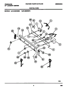 04 - Control Panel parts for Frigidaire Washer Dryer Combo FLXE52RBS0 from AppliancePartsPros.com