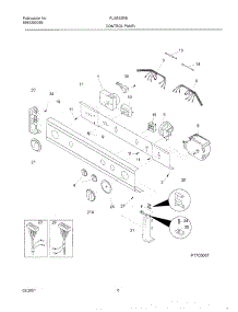 07 - Control Panel parts for Frigidaire Washer Dryer Combo FLXE52RBS9 from AppliancePartsPros.com