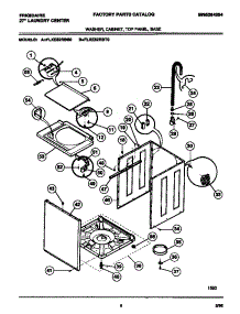 05 - Washer, Cabinet, Top Panel, Base parts for Frigidaire Washer Dryer Combo FLXE52RBS0 from AppliancePartsPros.com