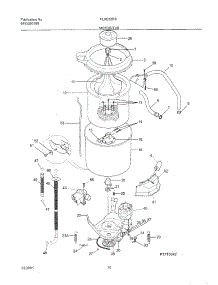 11 - Wshr Mtr,Hose parts for Frigidaire Washer Dryer Combo FLXE52RBS9 from AppliancePartsPros.com