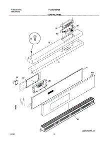 03 - Control Panel parts for Frigidaire Oven PLEB27S8ACB from AppliancePartsPros.com