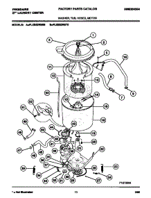 06 - Washer, Tub, Hoses, Motor parts for Frigidaire Washer Dryer Combo FLXE52RBT0 from AppliancePartsPros.com