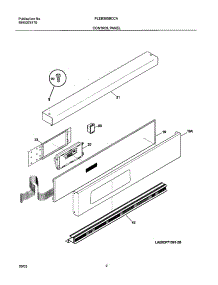 03 - Control Panel parts for Frigidaire Oven PLEB30S8CCA from AppliancePartsPros.com