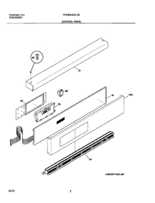 03 - Control Panel parts for Frigidaire Oven PLEB30S8CCB from AppliancePartsPros.com
