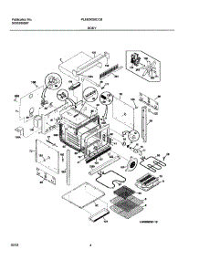 05 - Body parts for Frigidaire Oven PLEB30S8CCB from AppliancePartsPros.com