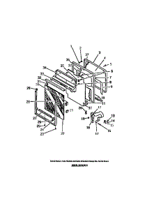 03 - Oven Door, Panels parts for Frigidaire Oven RE94BDB0 from AppliancePartsPros.com