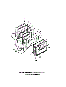 05 - Oven Door, Panels parts for Frigidaire Oven REG74BCB1 from AppliancePartsPros.com