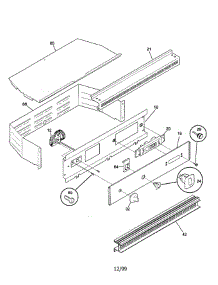 Control Panel parts for Frigidaire Oven TGB500CGB1 from AppliancePartsPros.com
