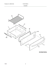 05 - Drawer parts for Frigidaire Warming Drawer PLEW27S3ECA from AppliancePartsPros.com