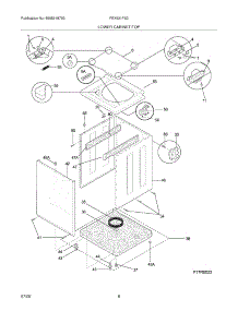 09 - Lower Cabinet / Top parts for Frigidaire Washer Dryer Combo FEX831FS2 from AppliancePartsPros.com
