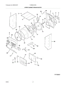 03 - Upper Cabinet / Drum Heater parts for Frigidaire Washer Dryer Combo FLEB8200DS0 from AppliancePartsPros.com