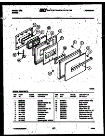 03 - Door Parts parts for Frigidaire Oven REG74BFB0 from AppliancePartsPros.com