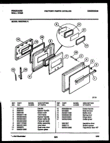 03 - Door Parts parts for Frigidaire Oven REG75WL4 from AppliancePartsPros.com