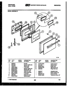 03 - Door Parts parts for Frigidaire Oven REG94BL3 from AppliancePartsPros.com