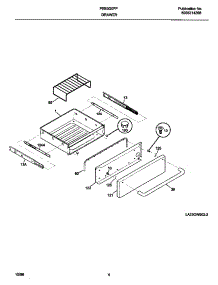 03 - Drawer parts for Frigidaire Warming Drawer FEB30XPFCA from AppliancePartsPros.com
