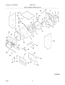 03 - Upper Cabinet / Drum Heater parts for Frigidaire Washer Dryer Combo FEZ831CFS0 from AppliancePartsPros.com