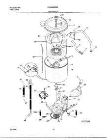 10 - Motor / Tub parts for Frigidaire Washer Dryer Combo FLEB43RGS0 from AppliancePartsPros.com