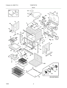 05 - Body parts for Frigidaire Oven PLEB27S9FCB from AppliancePartsPros.com