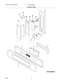 03 - Control Panel parts for Frigidaire Oven PLEB27M9ECE from AppliancePartsPros.com