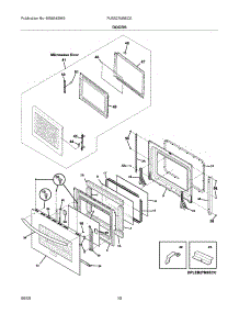 09 - Doors parts for Frigidaire Oven PLEB27M9ECE from AppliancePartsPros.com