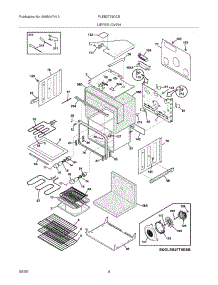 05 - Upper Oven parts for Frigidaire Oven PLEB27T9DCB from AppliancePartsPros.com